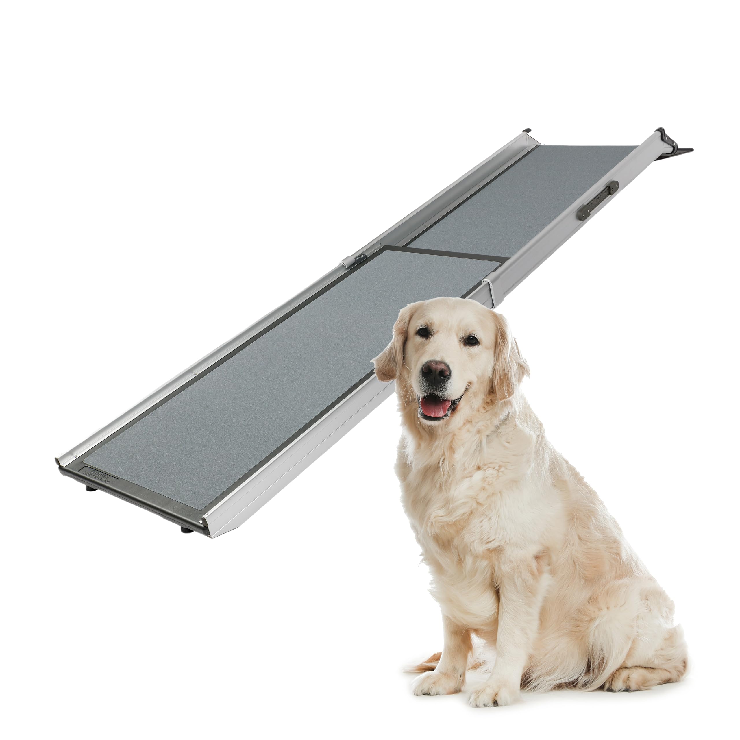 PetSafe Happy Ride Compact Telescoping Dog Ramp - Portable Pet Ramp for Cars, Trucks & SUVs with Adjustable Sizing - Non-Slip Design - Lightweight Pet Mobility Assistance, Standard
