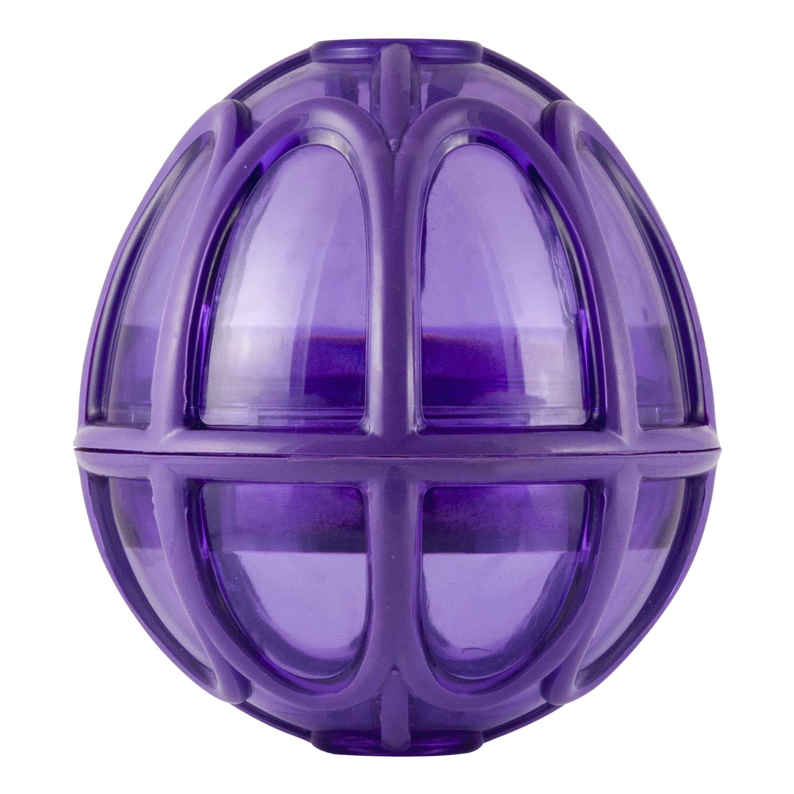 PetSafe Busy Buddy Kibble Nibble Dog Toy - Encourages Natural Instinct Feeding - Patented Treat Meter Design - Rubber Bumpers - Interactive Slow Feeder Ball - Purple - Small, 1 Count (Pack of 1), Purple