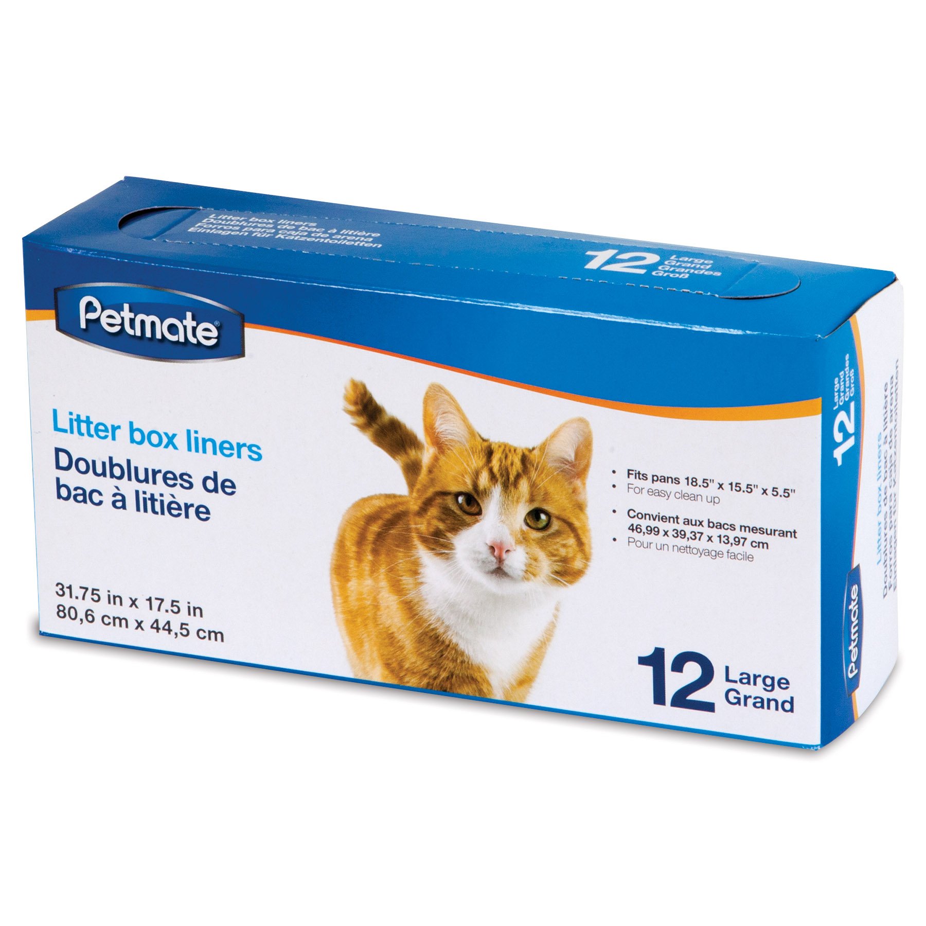 Petmate Large Litter Pan Liners, 12 Count (Pack of 1), 12 Count (Pack of 1)