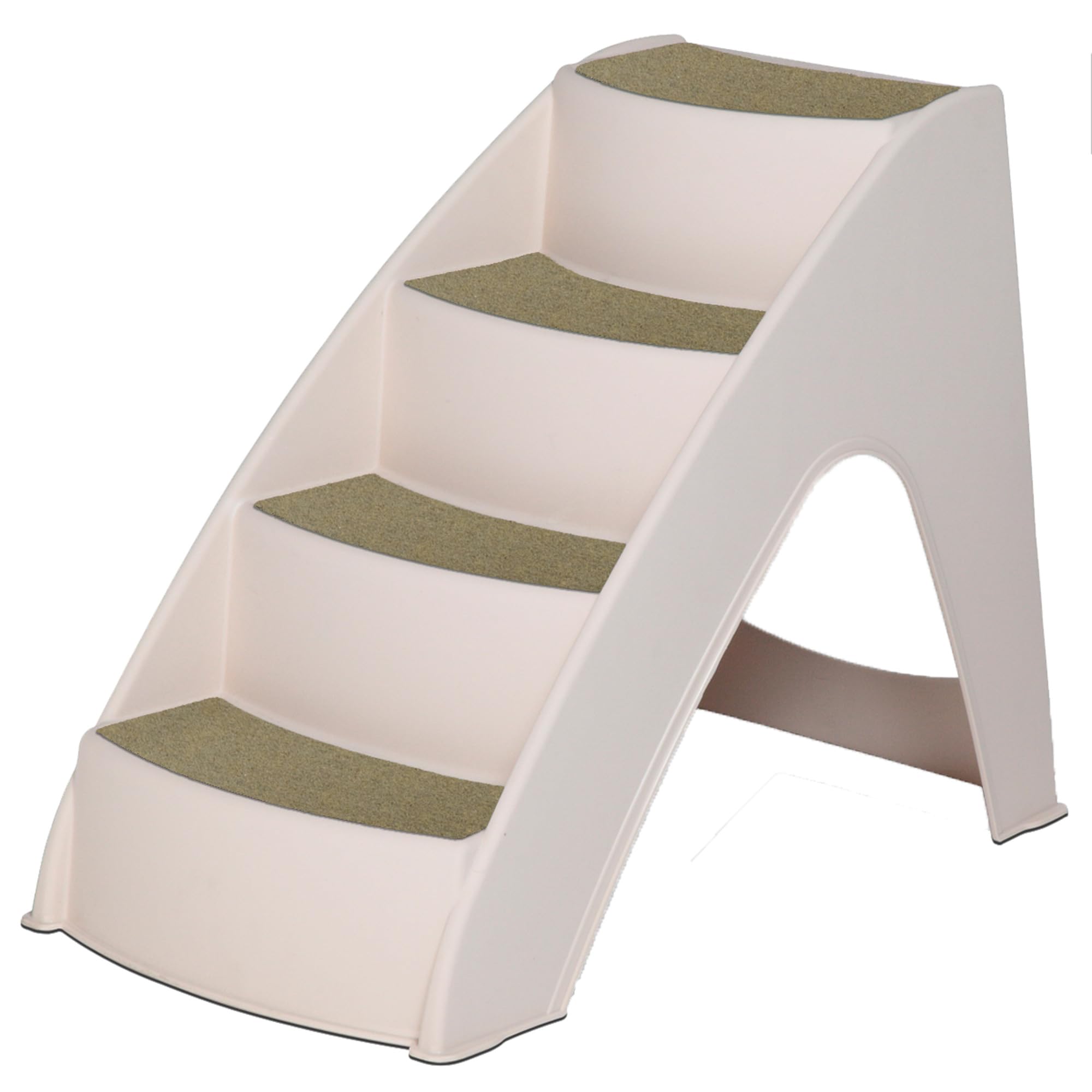 PetSafe CozyUp Pet Steps - Provides Safe Couch & Bed Access - Durable Plastic Material - Non Slip Stair Surface - Lightweight & Easy to Move - 4 Step Design for Small & Medium Pets