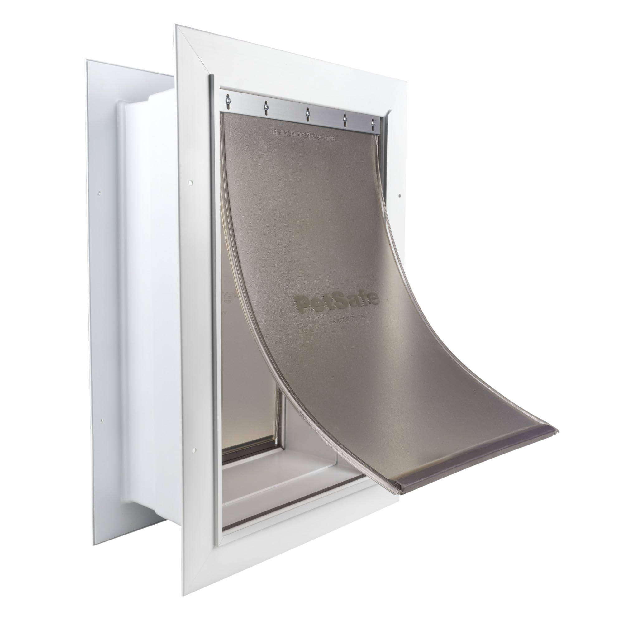 PetSafe Wall Entry Pet Door - Rust-Free Telescoping Frame - Easy Install for Interior & Exterior Walls 4 3/4