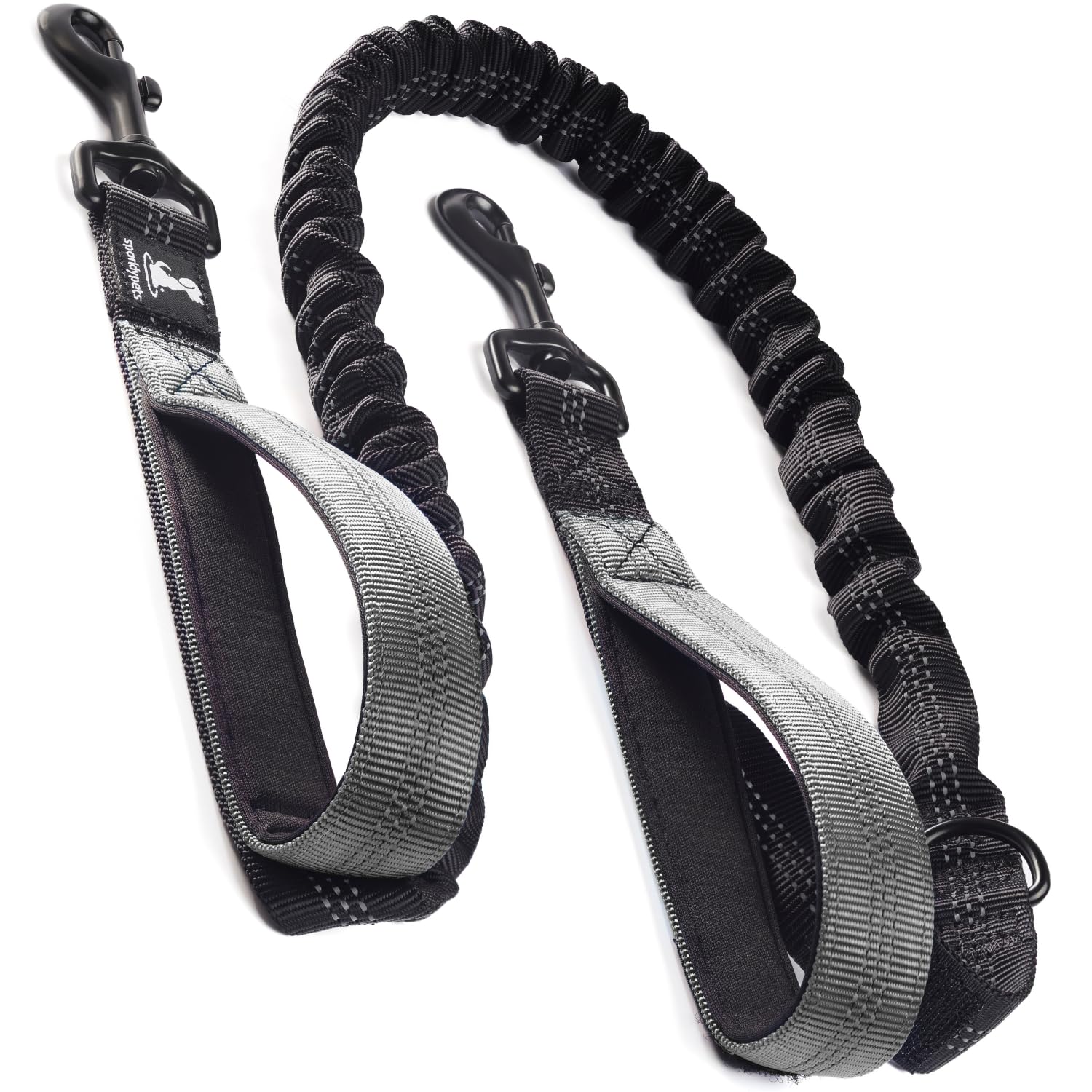 SparklyPets Dog Leash for Medium and Large Dogs - Professional Harness with Reflective Stitches for Training, Walking, Jogging and Running Your Pet Blue