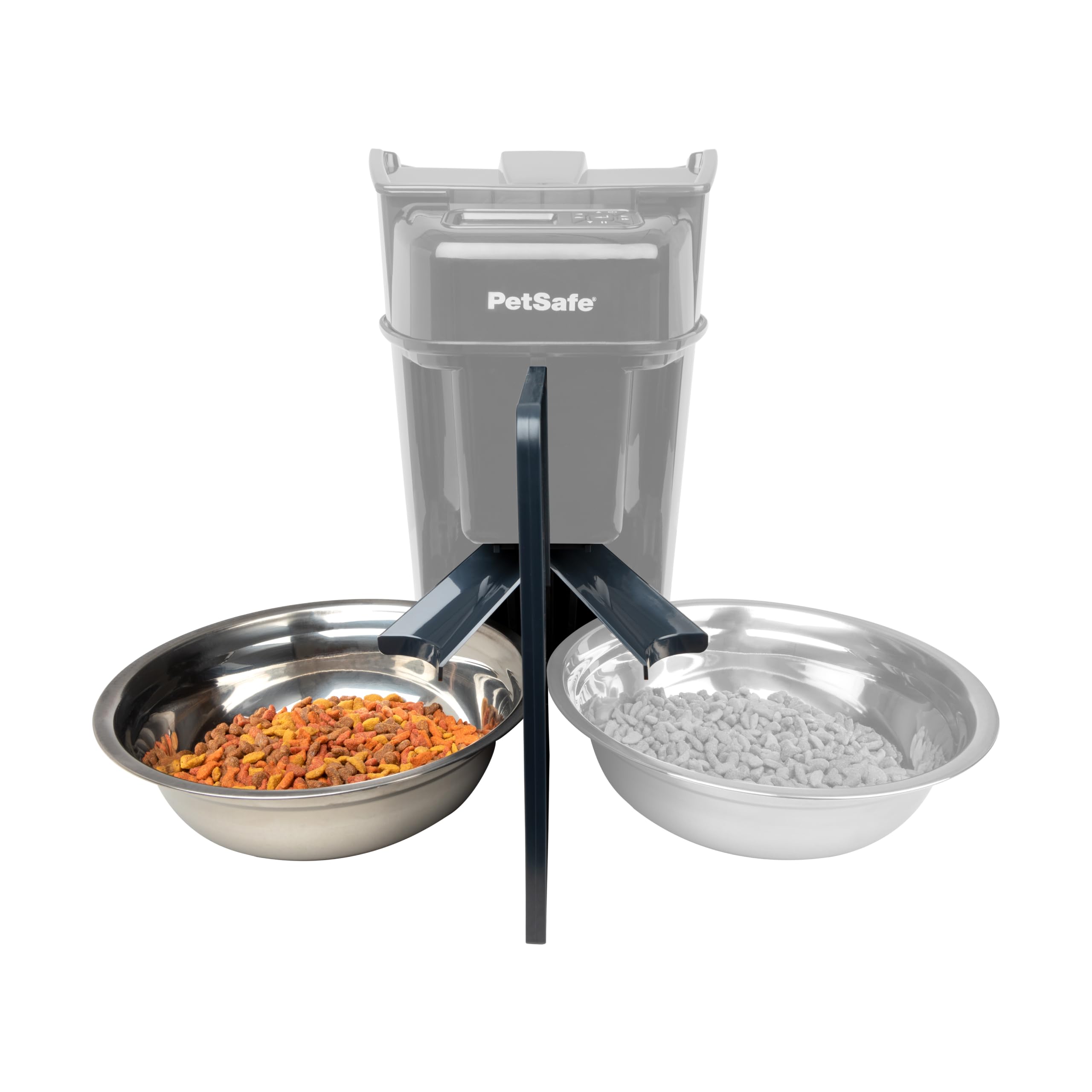 PetSafe 2-Pet Meal Splitter with Bowl - Designed for PetSafe Smart Feed and Healthy Pet Simply Feed Automatic Cat Feeder - No-Mess Food Dispensing - Includes Privacy Panel, 2 Meal Splitter Accessory (ONLY)