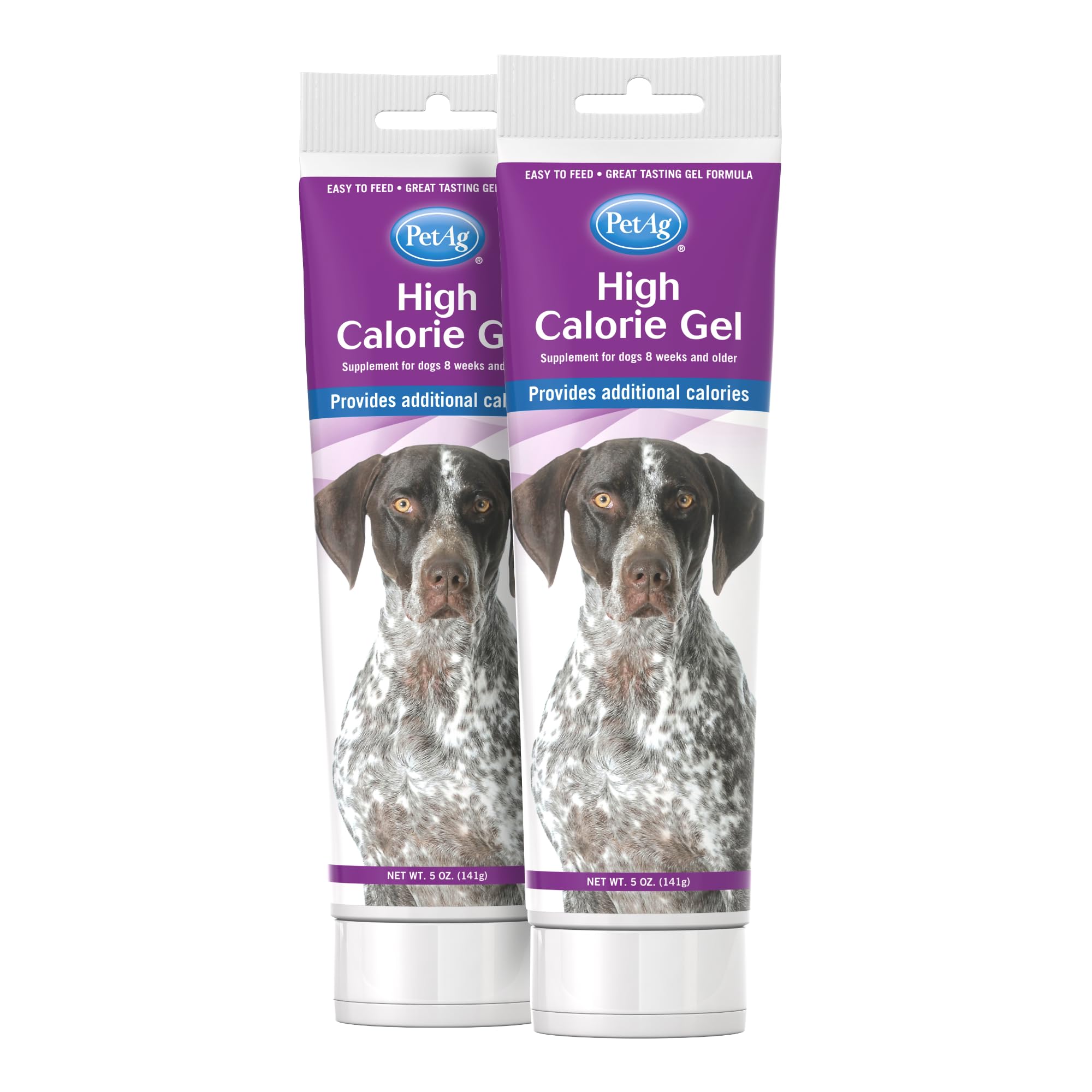 PetAg High Calorie Gel Supplement for Dogs - 5 oz, Pack of 2 - Chicken Flavor - Provides Extra Calories for Dogs 8 Weeks and Older - Easy to Digest