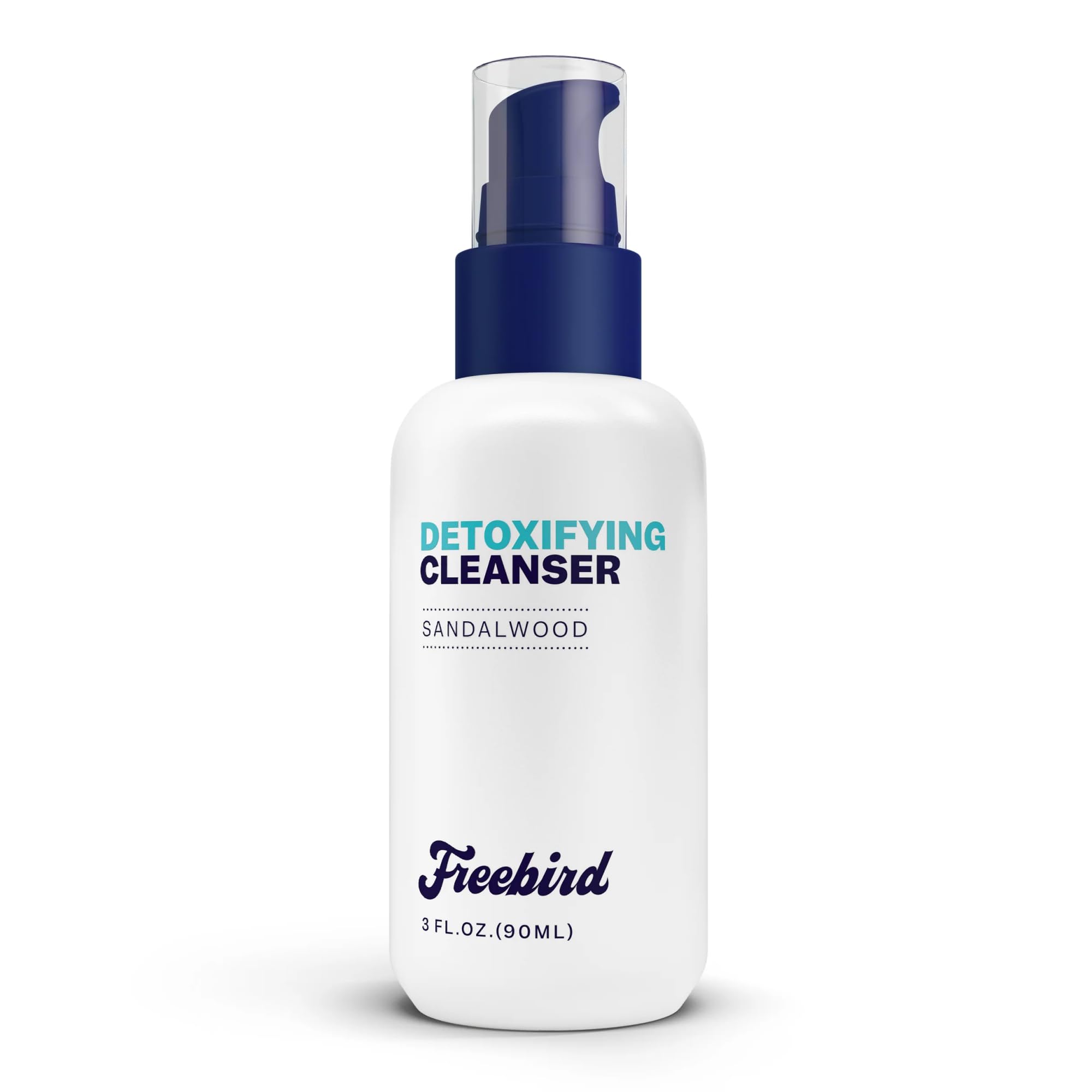 Freebird Daily Body & Face Cleanser for Men, Detoxifying Skin Cleanser with Vitamin E and Salicylic Acid, Gentle Exfoliating Wash, Paraben-Free, Vegan, 3 Fl Oz (90 mL)