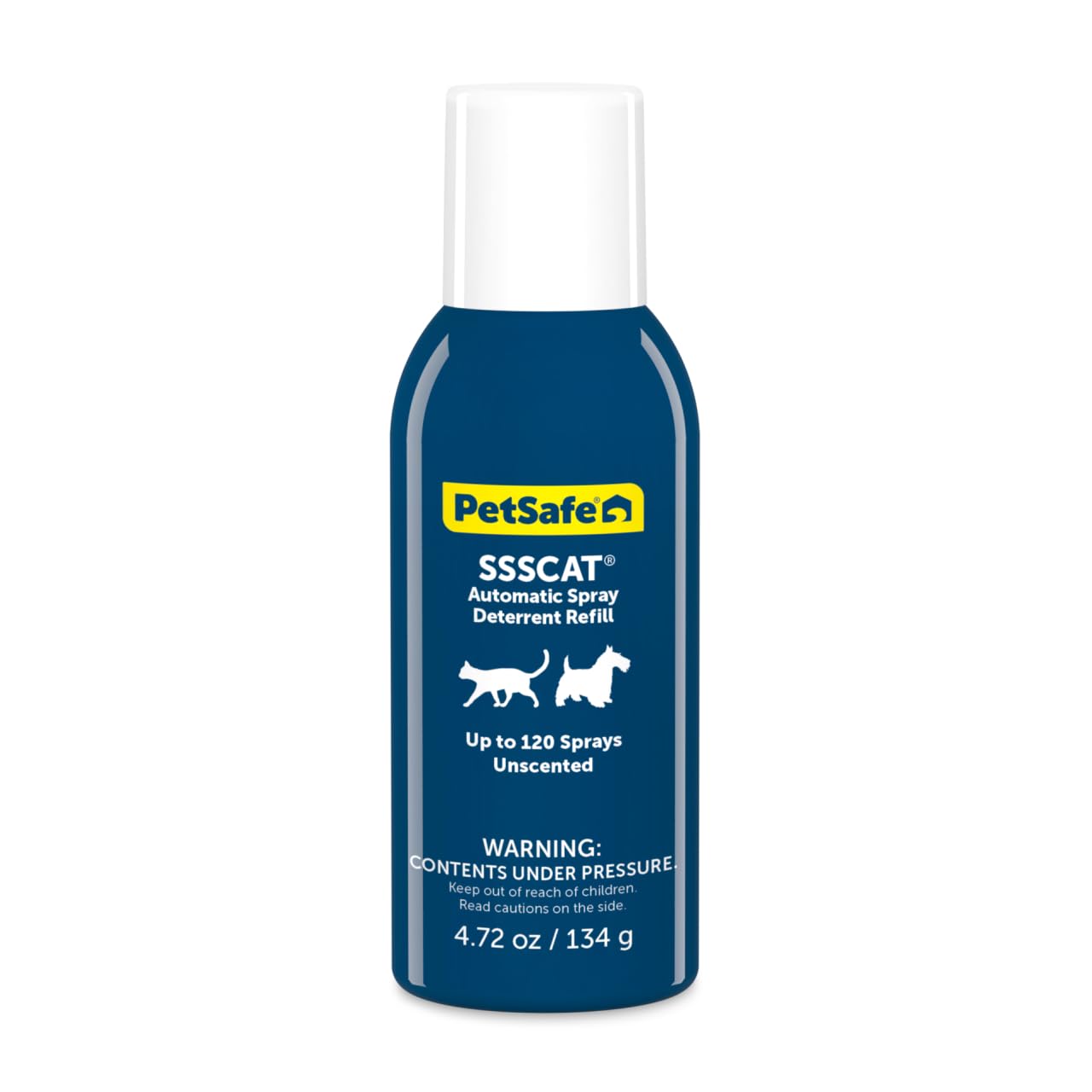 PetSafe SSSCAT Automatic Spray Pet Deterrent - Contactless Behavior Correction - Motion Sensor Air Burst - Odorless - Non-Staining - Versatile Placement Spray - Refill Can, Replacement Can - 1-Pack