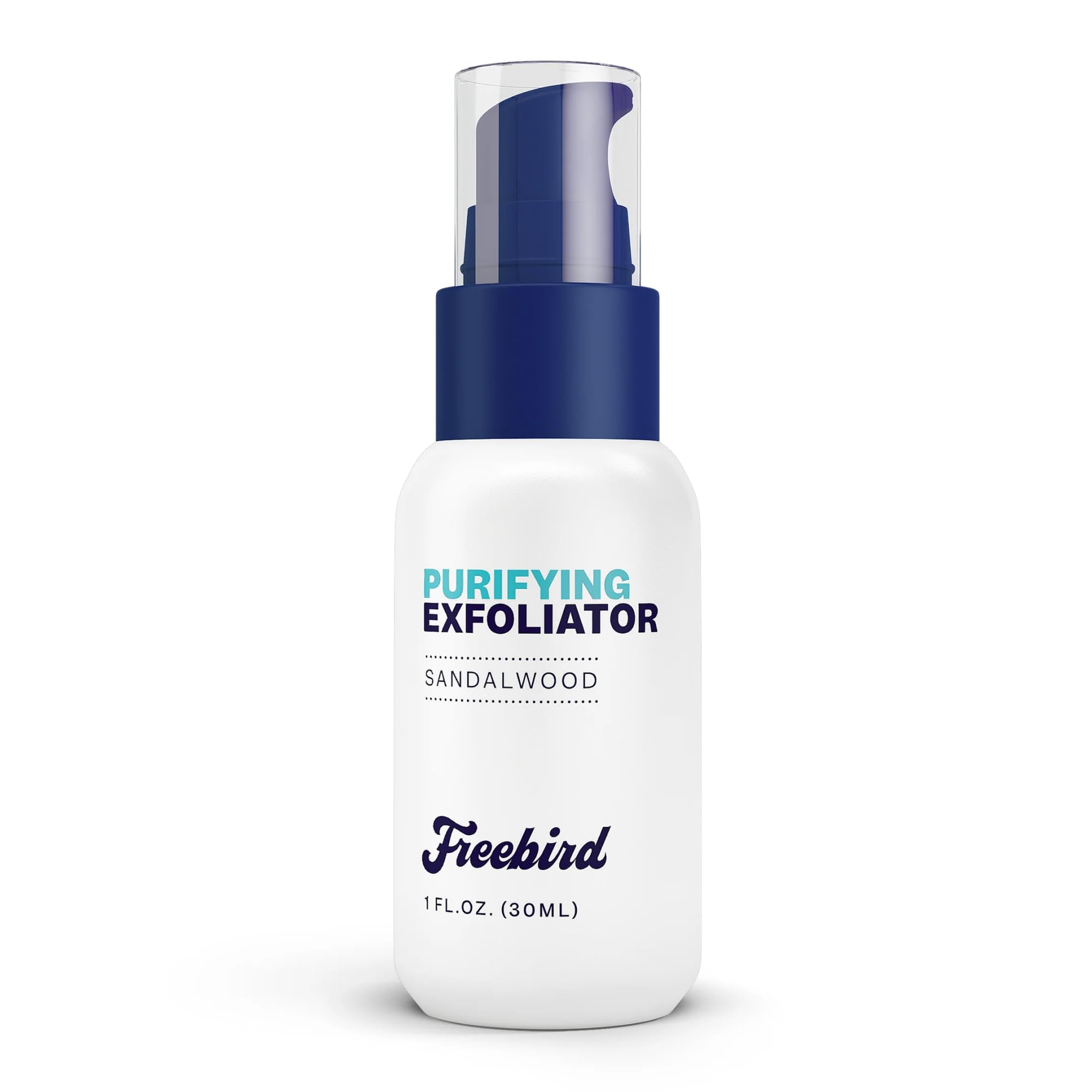 Freebird Salicylic Acid Face Exfoliator & Cleanser for Men, Helps to Gently Unclog Pores, Smooth & Purify Skin, Prepares Skin for Close Shave, Safe for Sensitive Skin, Paraben-Free, 30 mL