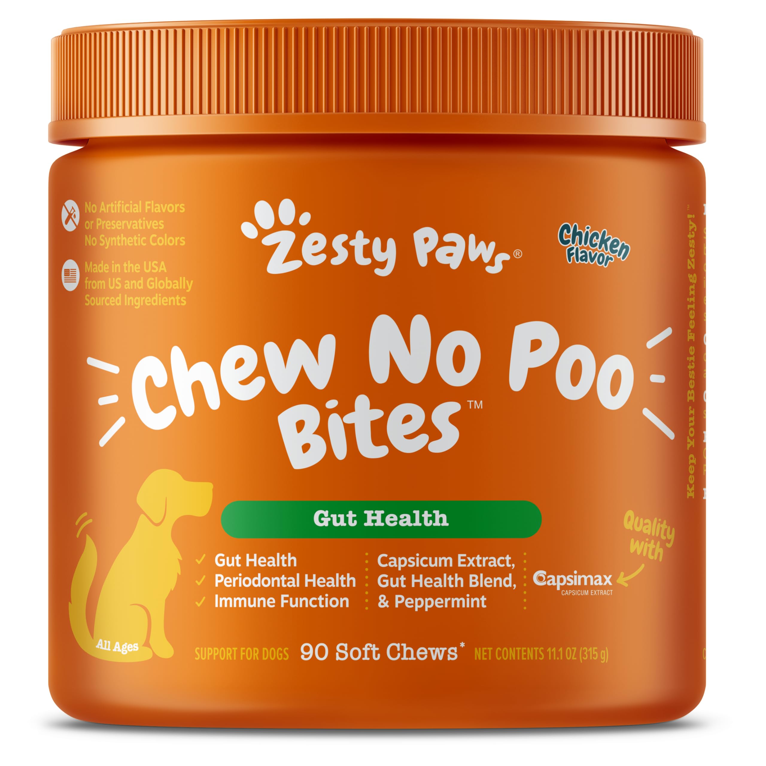 Zesty Paws Chew No Poo Bites - Hen - 90 Count *DO NOT Buy, Discontinued Listing*